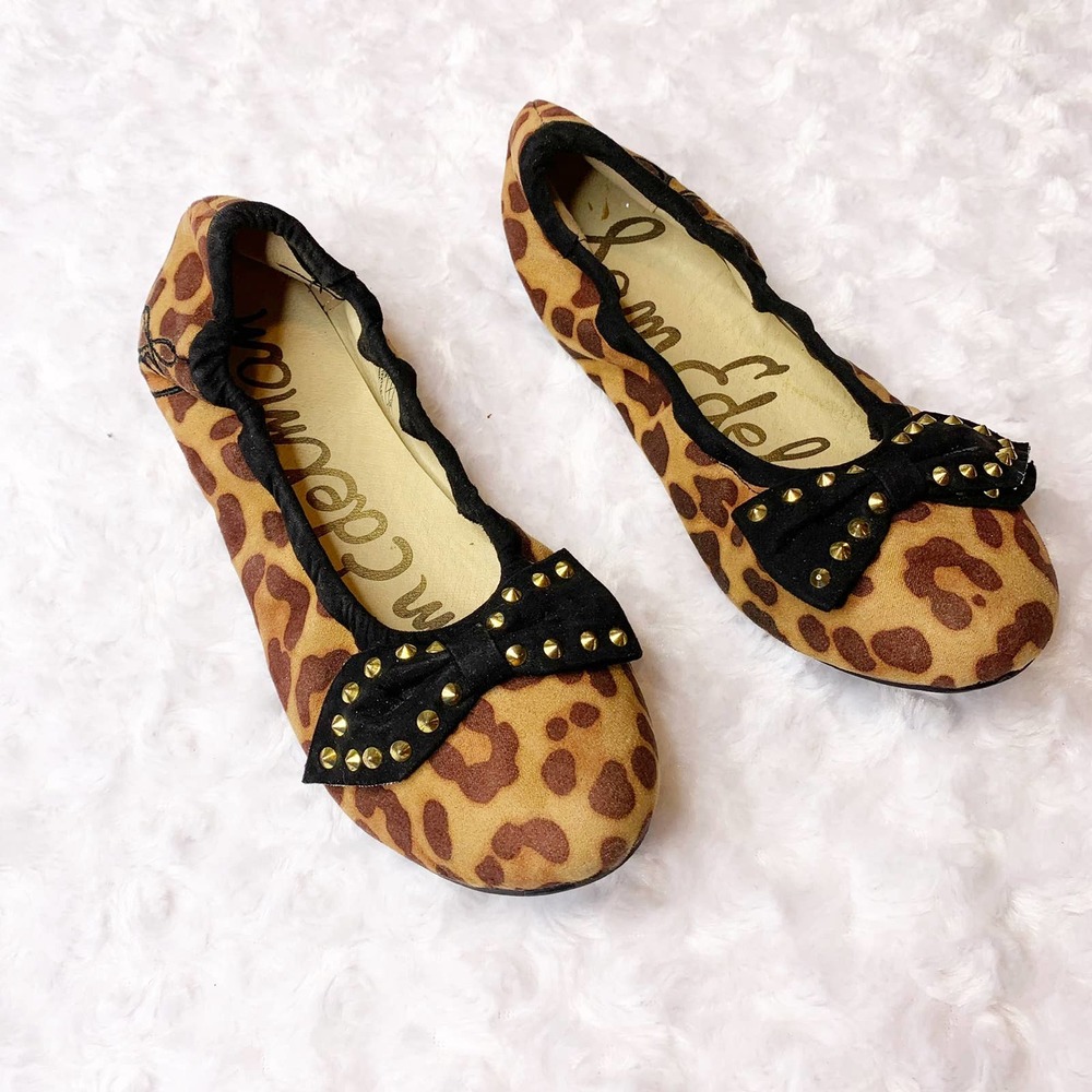 Sam Edelman Felicia BalletBow 3 leopardprint girl